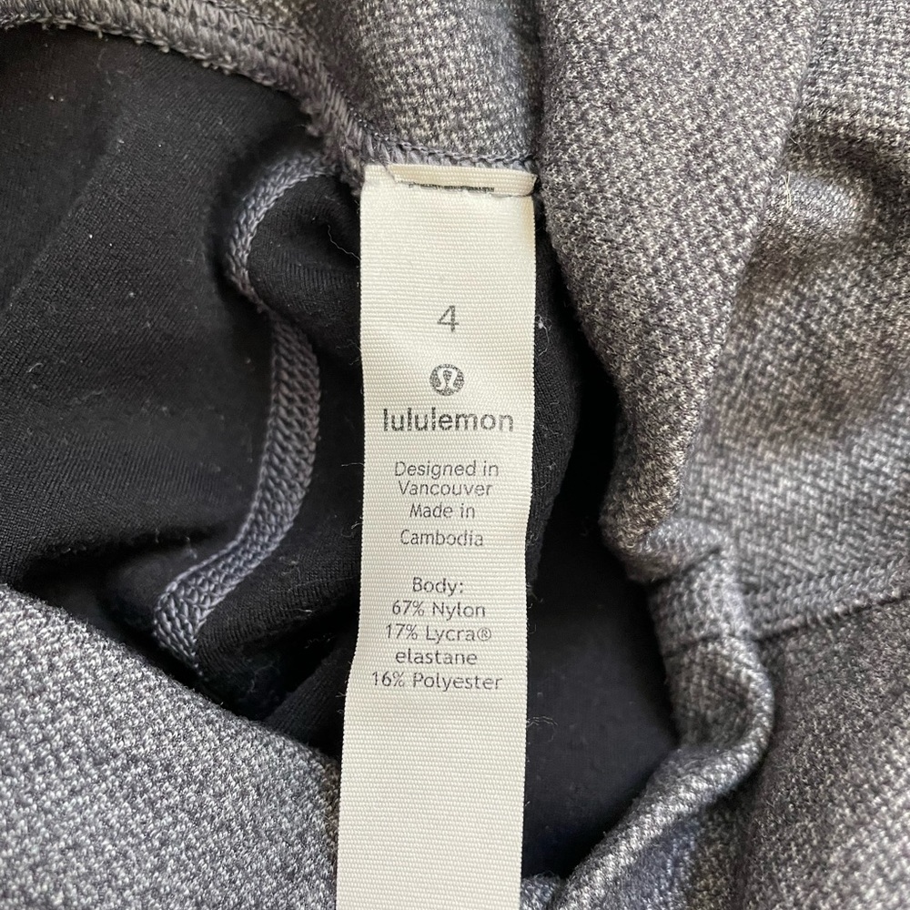 Lululemon Align, Gray Herringbone - Double Lined,… - image 3